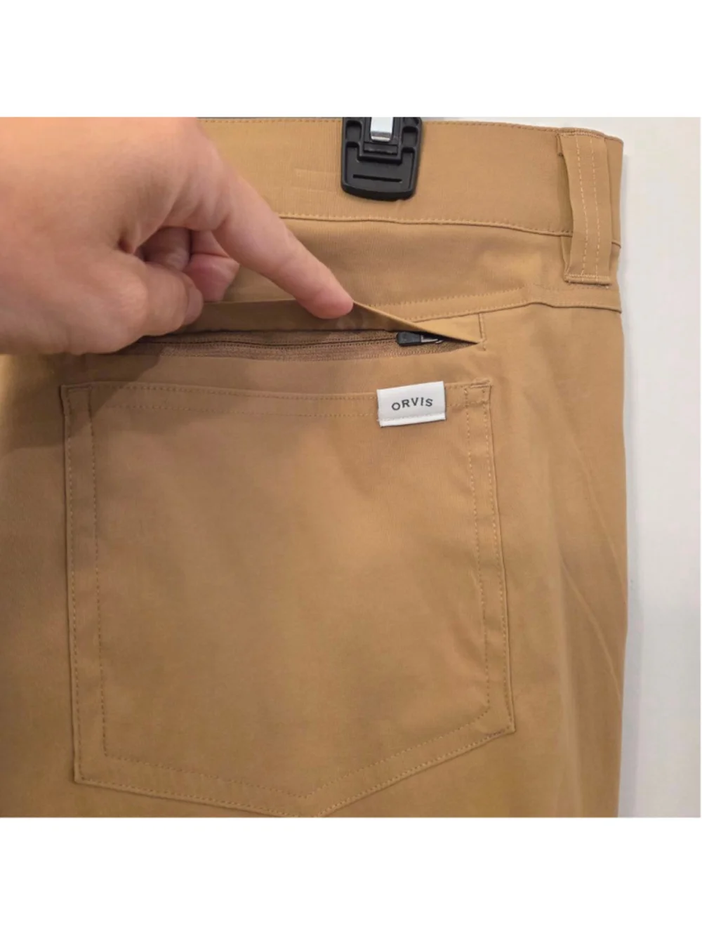 Men's Orvis Tan Performance 6 pocket Pants Waist 36/30